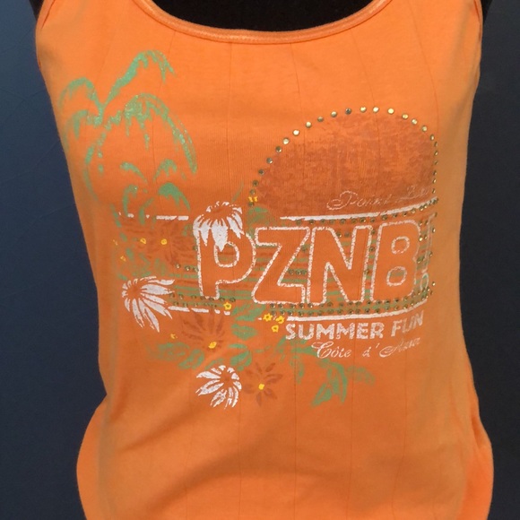 POINT ZERO orange tank top size medium - Picture 4 of 10